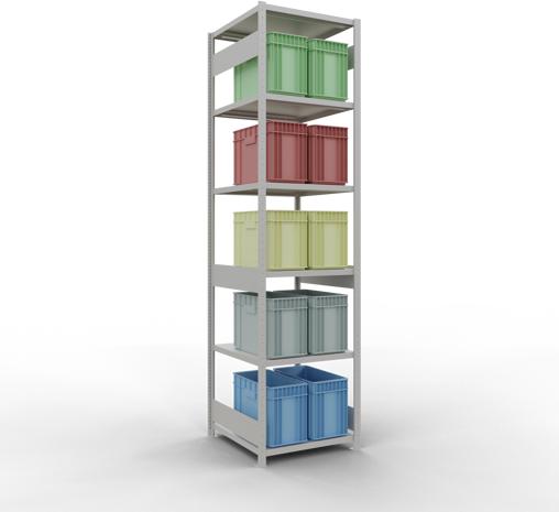 Actual product image Schulte Lagertechnik MULTIplus250 basic racking system with length ledgers