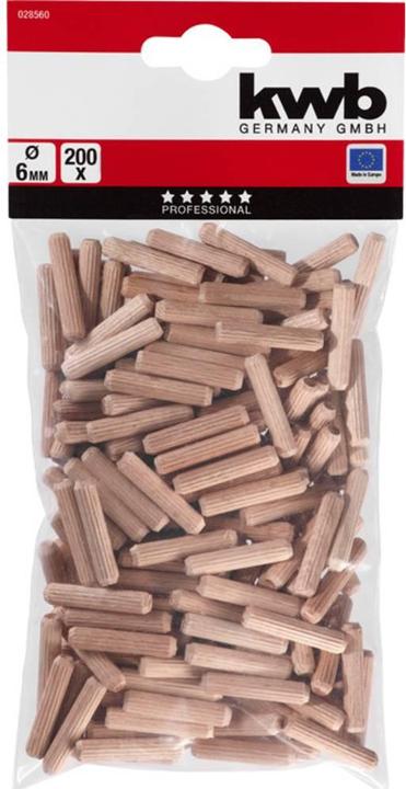 Immagine prodotto kwb Tassello di legno 30 mm 6 mm 028560 200 pz. (200 pz.)
