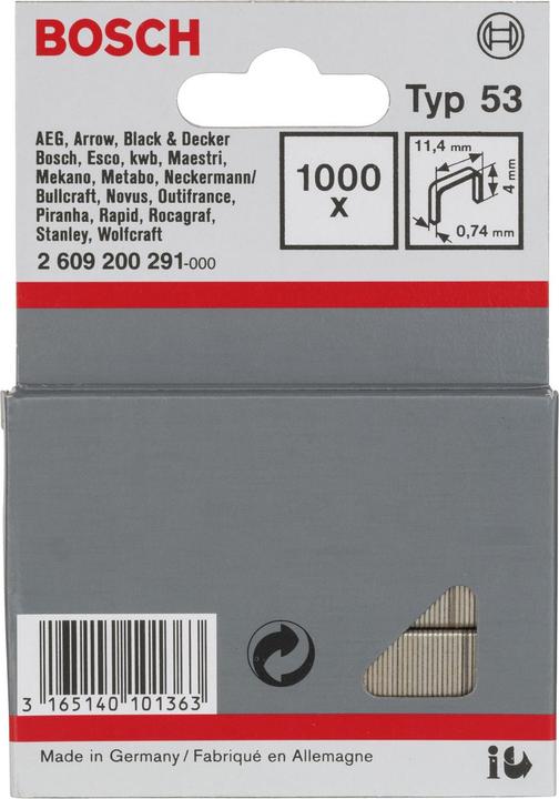 Image du produit Bosch Professional Zubehör Feindrahtklammer Typ 53