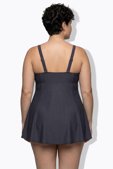 Produktbild Ulla Popken Badekleid, Punkte, Softcups, recycelt (48)