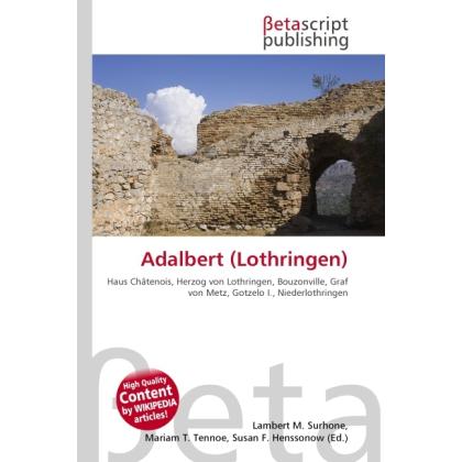 Adalbert (Lothringen), Fachbücher