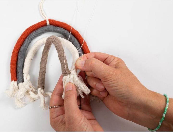 Actual product image Creativ Company Mini Macramé Rainbow Craft Set