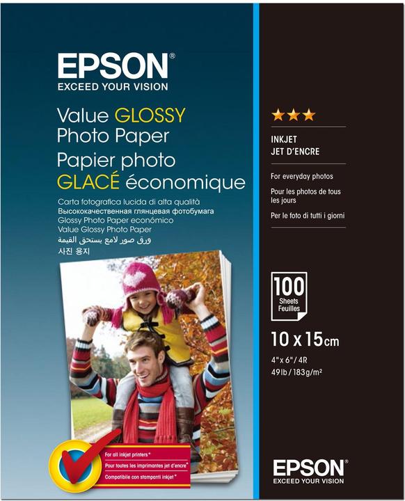 Produktbild Epson Value Glossy (183 g/m², 10 x 15 cm, 100 Stk.)