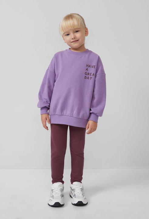 Produktbild s.Oliver Sweatshirt Oversized Sweatshirt mit Rückenprint und kuscheliger Innenseite (140)