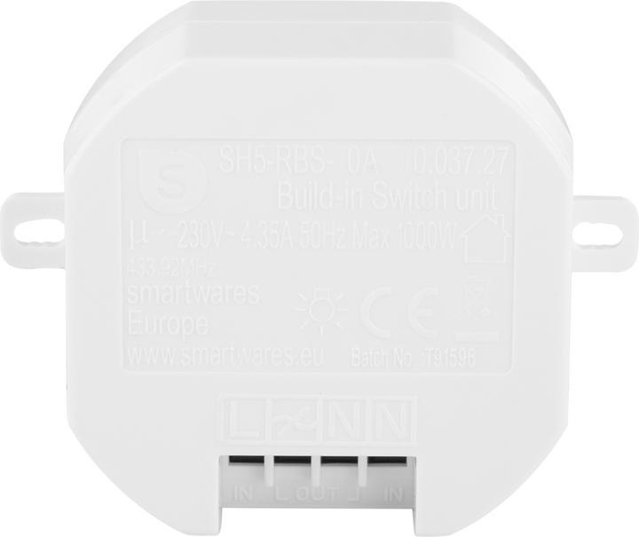 Produktbild Smartwares Lichtschalter-Set Funk-Einbauschalter + Fernbedienung (Heizungsaktor)