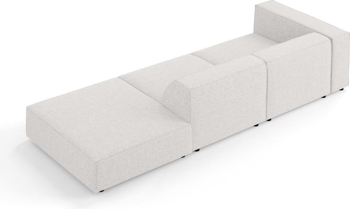 Actual product image Cosmopolitan Design Right Sofa, "Arendal", 4 Seats, Light Grey, 262x102x70 Made in Europe