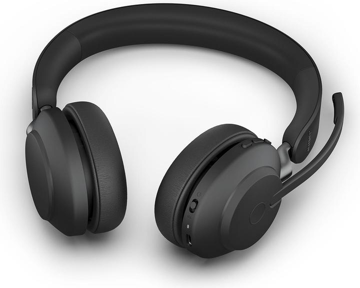 Produktbild Jabra Headset Evolve2 65 Duo UC Schwarz, USB-A, Ladestation (Kabellos, USB-A)