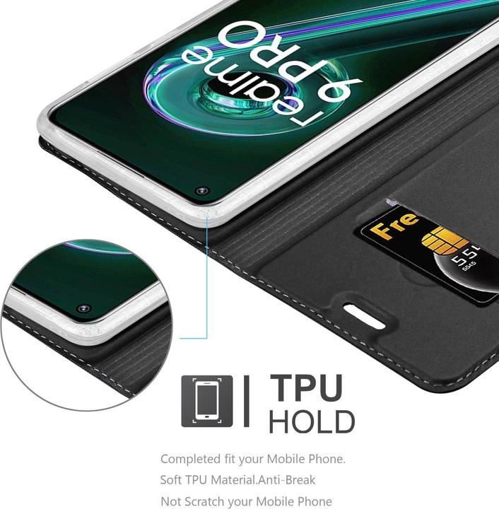 Immagine prodotto Cadorabo Custodia Classy Book per Realme 9 5G / 9 PRO / V25 / Q5 / OnePlus Nord CE 2 LITE 5G (OnePlus Nord CE 2 Lite 5G, Realme 9 Pro+, Vivo V25)