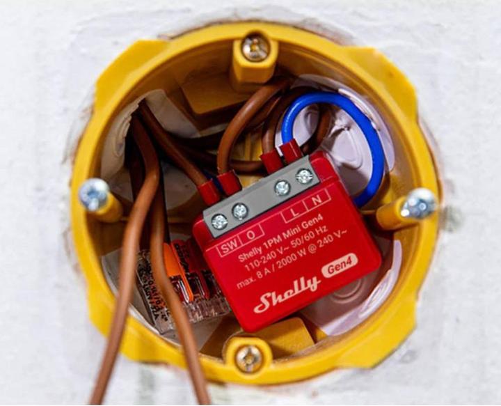 Actual product image Shelly 1PM Mini Gen4 (Switch actuator)