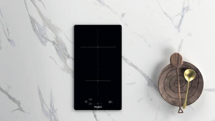 Actual product image Whirlpool WS Q0530 NE, Black, Integrated, 28 cm, zone induction hob, glass ceramic, 2 zone(s) (28.40 cm, Induction hob)