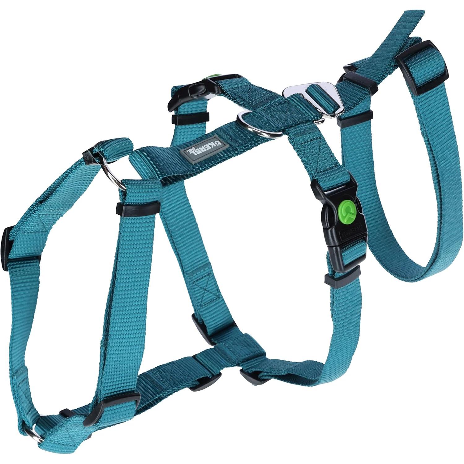 Kerbl Panikgeschirr Miami, Petrol, 15 mm, 38-52 cm (38, 39, 40, 41, 42, 43, 44, 45, 46, 47, 48, 49, 50, 52, Hund, Allgem...