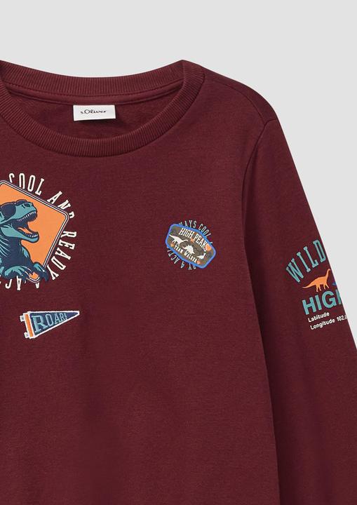 Produktbild s.Oliver Sweatshirt mit 3D-Prints und Stickerei-Details (92, 98)