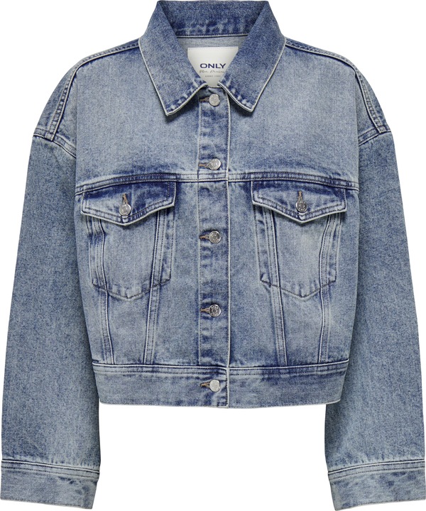 Produktbild Only Fly-Away Kragen Tief angesetzte Schulter Jacke Jeansjacke (L)