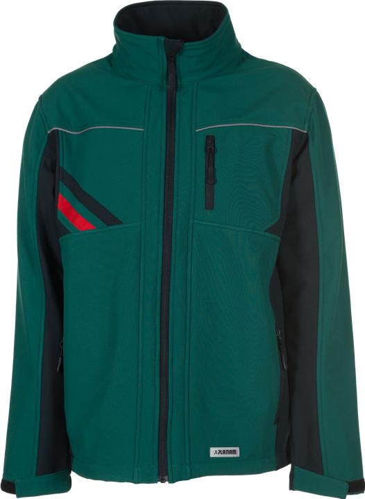 Produktbild Planam Softshelljacke grün/schwarz/rot L XL (L, XL)