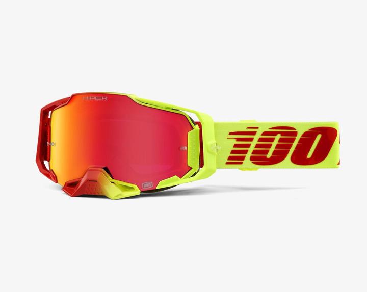 Produktbild 100% Armega HIPER Goggle Solaris - Mirror Red (Red, Gelb, Mirror Red)