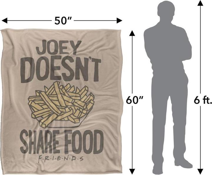 Immagine prodotto Friends Joey Doesnt Share Food Coperta (152 x 127 cm)