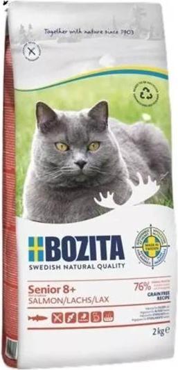 Produktbild Bozita Senior 8+ Lachs getreidefrei Trockenfutter für Katzen 2 kg (Senior, 2000 g)