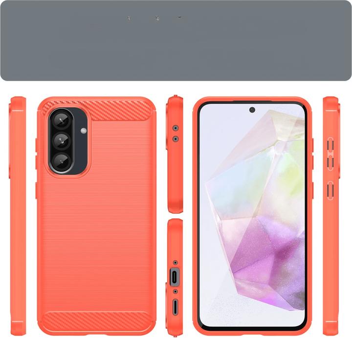 Immagine prodotto Cover-Discount Galaxy A36 / A56 5G - Metall Carbon Look Hülle (Samsung Galaxy A36, Samsung Galaxy A56)