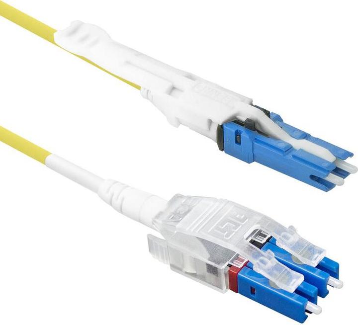Produktbild ACT 5 meters Singlemode 9/125 OS2 Polarity Twist uniboot duplex fiber patch cable with CS - LC conne (CAT6a, 5 m)