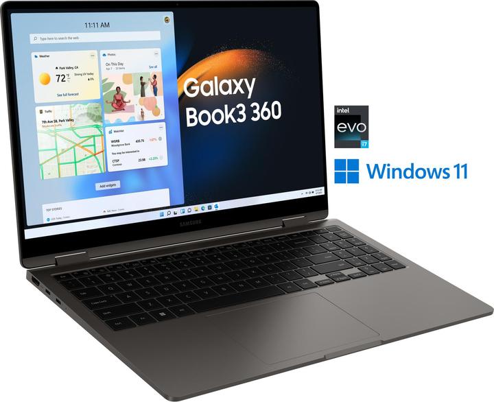 Actual product image Samsung Galaxy Book3 360 (15.60", 512 GB, 16 GB, DE, Intel Core i7-1360P)