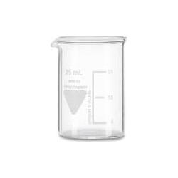 Rs Pro, Laborbedarf, Borosilikat Glas Messbecher mit Skala, Ø 34mm / 25ml