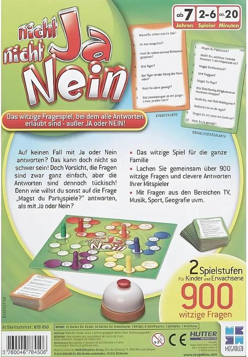 Produktbild Megableu Nicht Ja, Nicht Nein (Deutsch, 2 - 6 Spieler)
