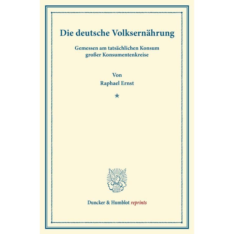 Die deutsche Volksernährung, Fachbücher
