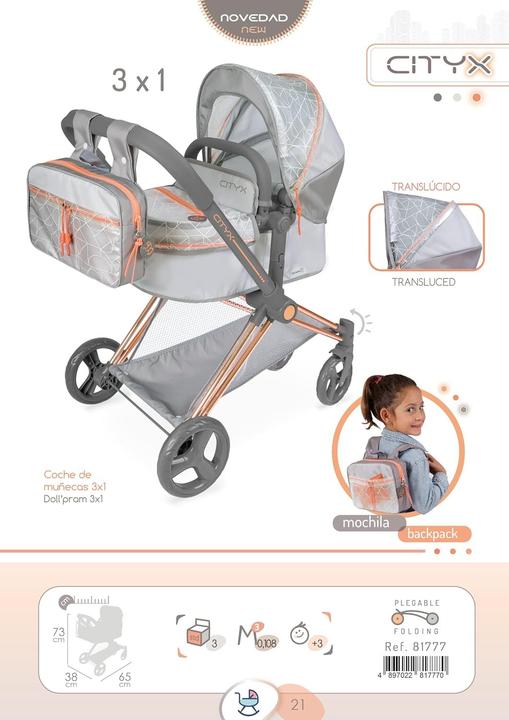 Productafbeelding DeCuevas Doll Stroller 50 cm