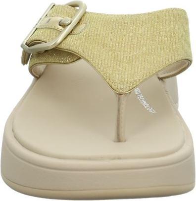 Image du produit Fitflop F Mode Buckle Shimmerlux Flatform Toe Post Sandal (39)