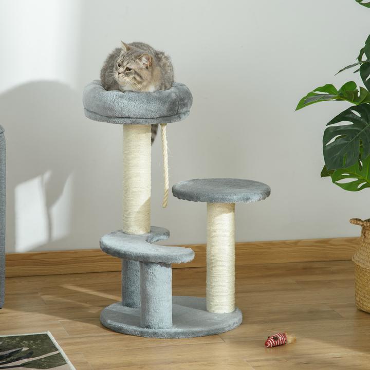 Actual product image PawHut Climbing tree for cats (65 cm, Grey)