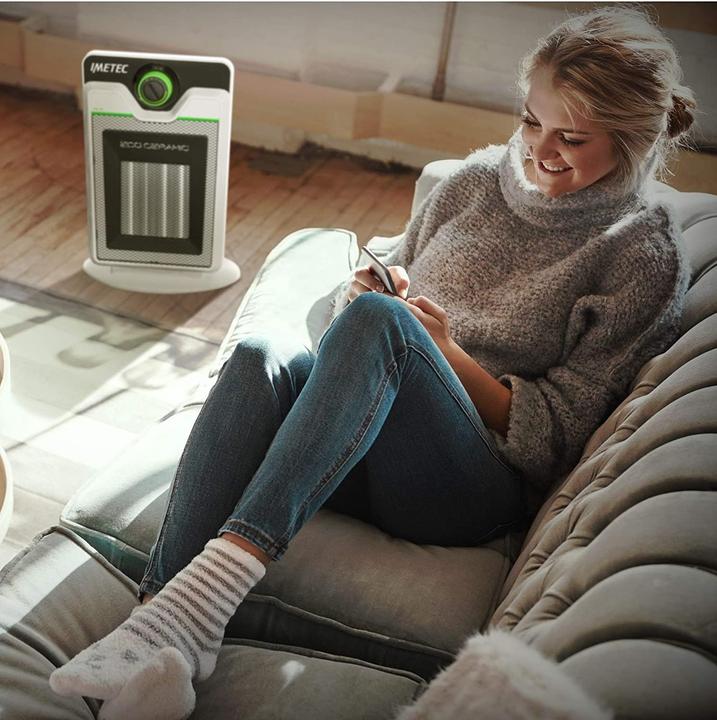 Actual product image Imetec Compact Indoor Black, White 2000 W Electric room heater with fan (2000 W)