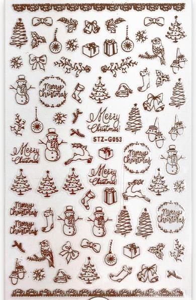 Immagine prodotto BrillBird Adesivo per unghie (STZ-G053) - Natale (Essiccatore smalto per unghie)