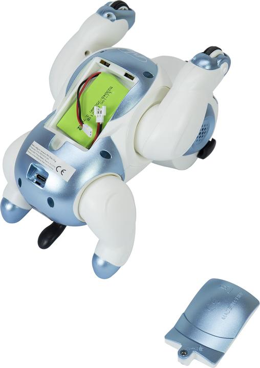 Produktbild PNI Interaktiver intelligenter Roboter Robo Dog, Sprachsteuerung, Touch-Tasten, weiss-blau, inklusive