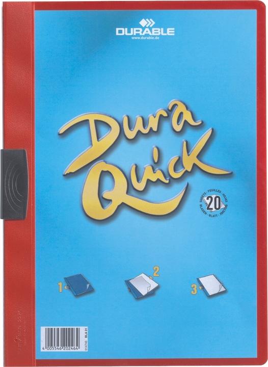Produktbild Durable DURAQUICK® Kunststoff Rot Präsentations-Mappe (A4, 1x)
