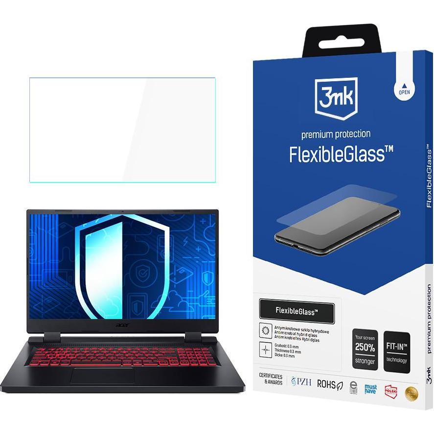 3MK Acer Nitro 5 17,3" - up to 19" FlexibleGlass (17.30"), Pellicola protettiva per notebook