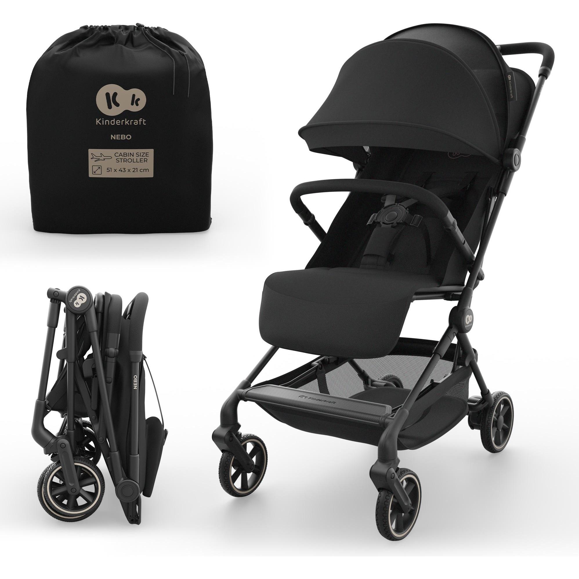 KinderKraft, Passeggino, stroller (cabin) NEBO MIDNIGHT BLACK