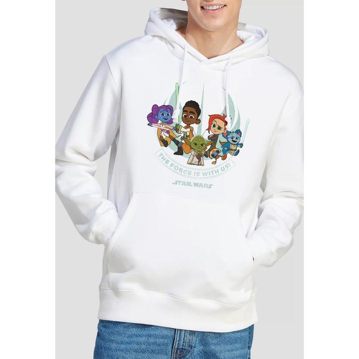 Immagine prodotto Star Wars Young Jedi Adventure The Force Is With Us Felpa con Cappuccio Uomo (M)