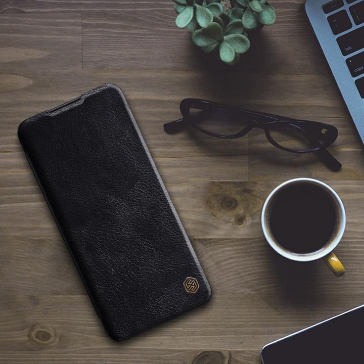 Produktbild Nillkin Qin leather case for Samsung Galaxy A03s black (Samsung Galaxy A03s)
