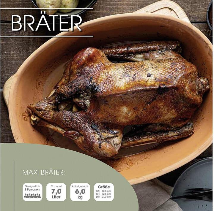 Produktbild Römertopf Maxi Bräter bis zu 8 Personen (Keramik)
