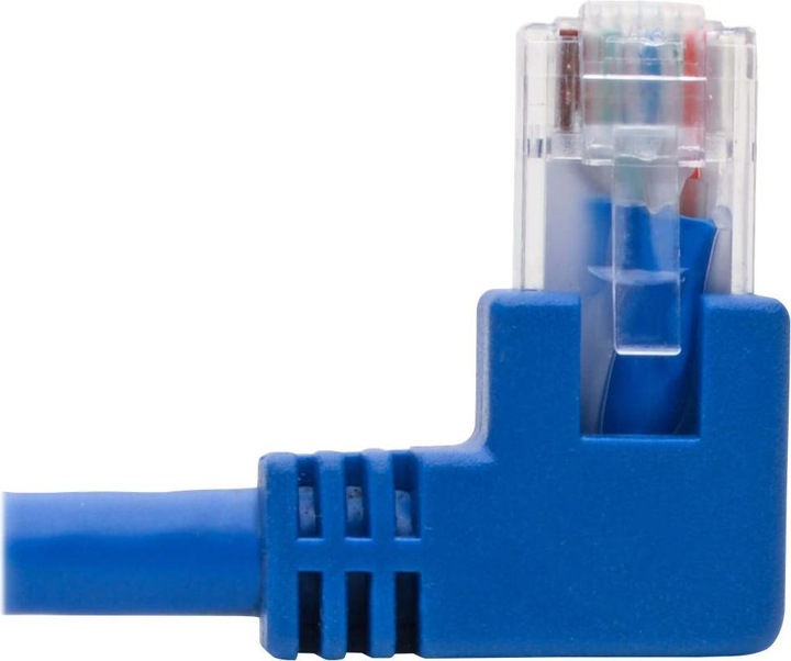 Produktbild Eaton Right-Angle Cat6 Gigabit Molded UTP Ethernet Cable RJ45 Right-Angle M to RJ45m Blue (U/UTP, CAT6, 0.31 m)