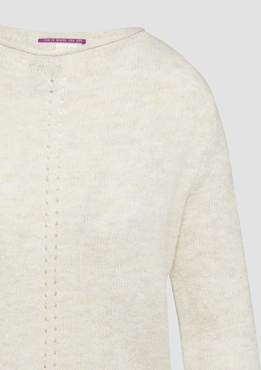 Immagine prodotto S.Oliver Strickpullover Weicher Strickpullover mit Ajour-Detail (XXL)