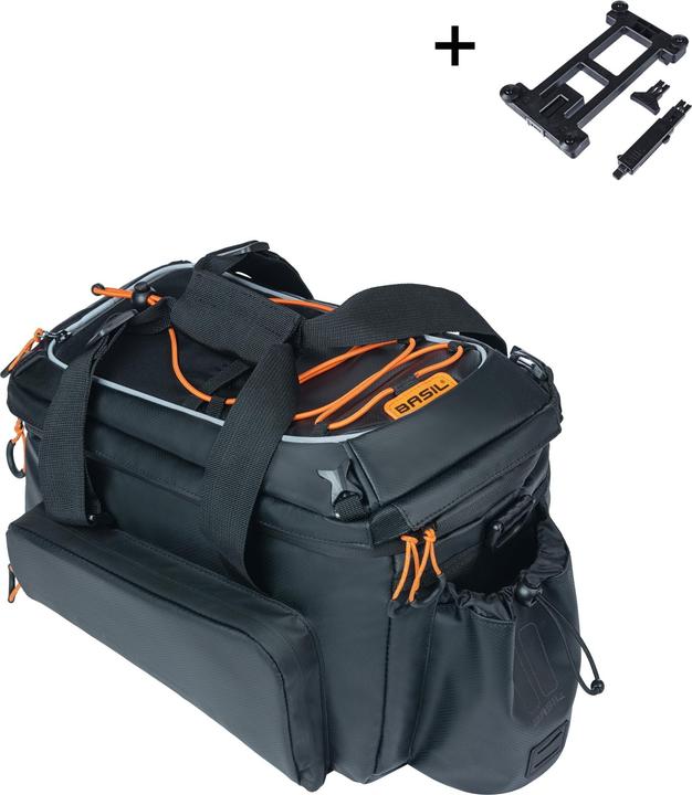 Black, Glossy orange