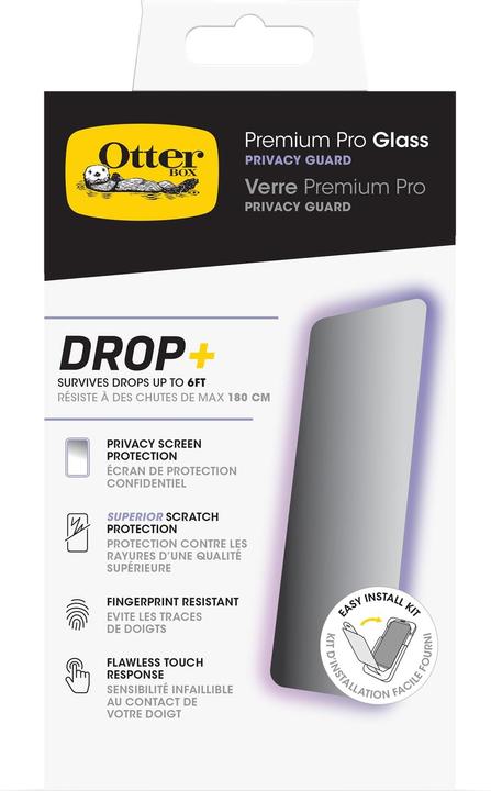Actual product image OtterBox Premium Pro Glass Privacy Screen Protector (1 pcs., Apple iPhone 15 Pro)