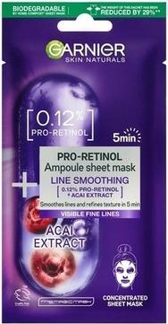 Produktbild Garnier Pro-Retinol Ampoule Sheet Mask Smoothing Ampoule In Mask On Fabric With Pro-Retinol 19G