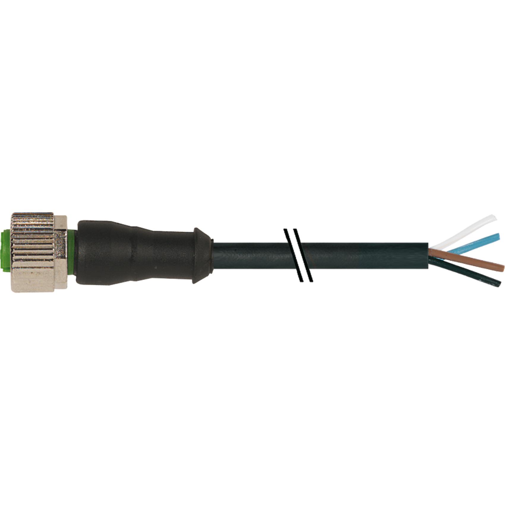 Murr Elektronik M12 Bu. 0° freies Ltg.-ende PVC 4x0.34 sw UL/CSA 20m, Elektronikkabel + Stecker, Schwarz