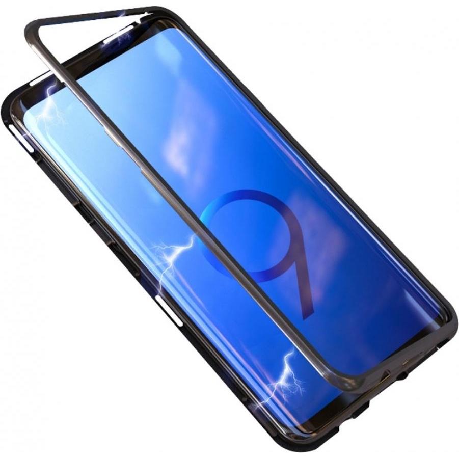 Thumbnail - G-Case Samsung Galaxy S9+ Aluminium Magnetic Glass Backcover Hülle (Samsung Galaxy S9+), Smartphone Hülle, Schwarz
