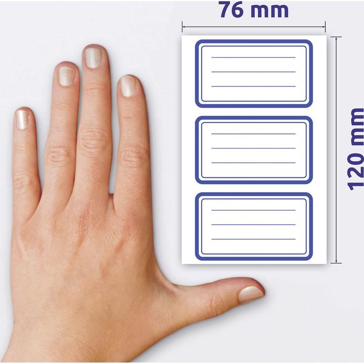 Produktbild Z-Design Aufkleber Schule Rahmen Blau