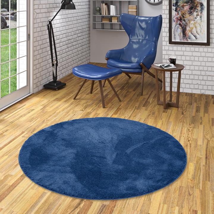 Actual product image Pergamon Luxus Super Soft Hochflor Teppich Silky Rund (160 x 160 cm)