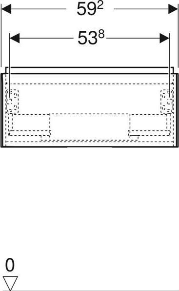 Immagine prodotto Geberit Mobiletto ONE, 1 cassetto, 592x266x470 mm, 505.071.00. (52 x 47 x 32 cm)