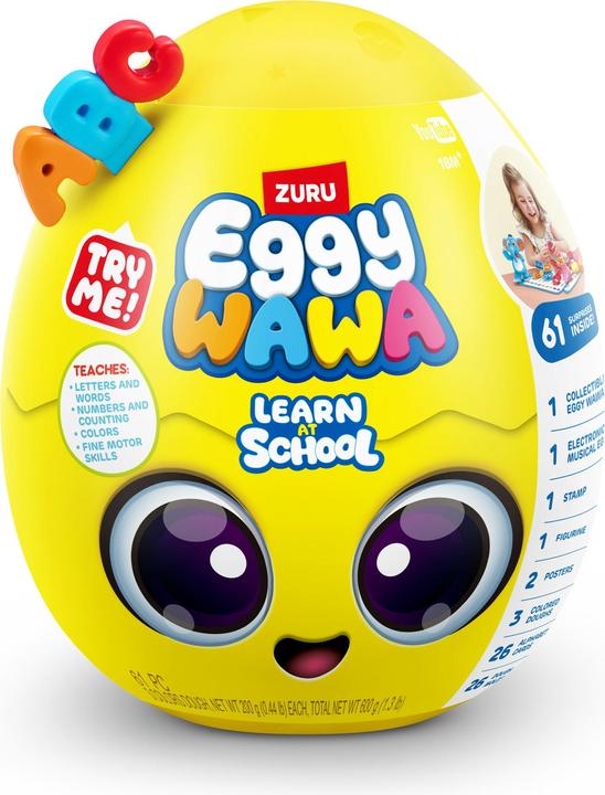 Actual product image Zuru Eggywawa bath time surprise yellow